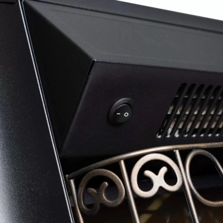 Majestic Lux Black, 20 ", 1550 watts, 2 heating modes, the sound of firewood crackers-4