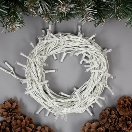 Garland “thread” 10 m, IP44, white thread, 100 LED, purple glow, 8 modes, 220 V-2