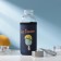 A glass bottle in the case “Summer”, 300 ml, h = 17.5 cm, Mix drawing