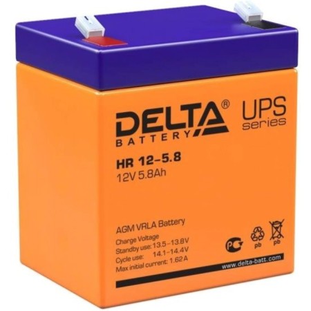 Battery for IBP Delta HR 12-5.8, 12 V, 5.8 Ah