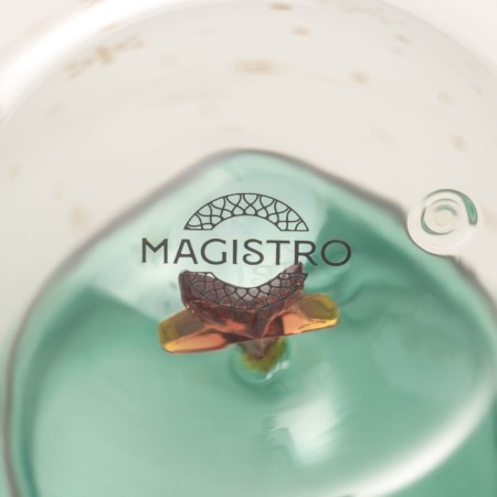 Glass mug with double walls and a Magistro “Christmas tree” lid, 250 ml-6