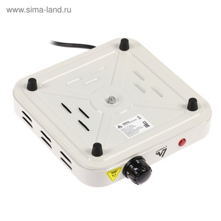 Electric tile Luazon LHP-001, 1 burner, 1000 watts, heater spiral, white-5