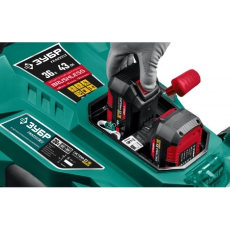 Lawn mower Battery bison GKL-4336-42, 18 V, battery 2x4 Ah, bevel width 43 cm, 15 kg-9