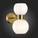 Wall lamp EVOLUCE. Sle1138-301-02. Thonet. 2x60 watts, e27, 15x29 cm, brass color