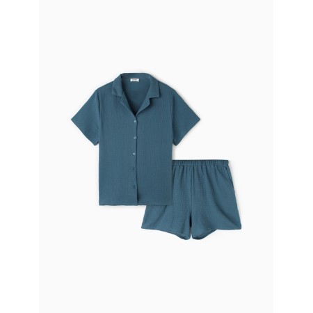 Female set (shirt, shorts) KAFTAN BASIC p. 44-46 blue-3