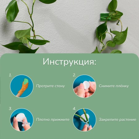 Fasteners for climbing plants, d = 15 mm, color mix, Greengo-2