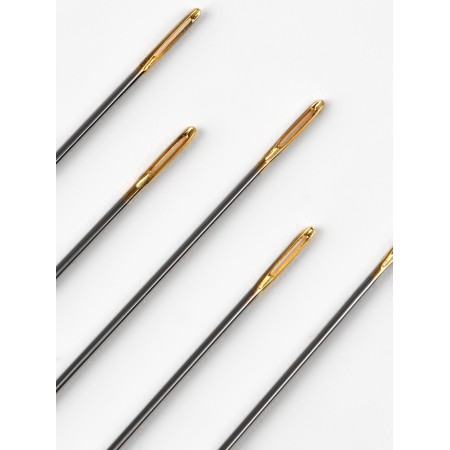 Sewing needles with a gold ear, d = 0.8 mm, 3.9 cm, set 16 pcs.-3