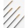 Sewing needles with a gold ear, d = 0.8 mm, 3.9 cm, set 16 pcs.