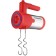 Mixer Maunfeld MF-321R, manual, 300 watts, 5 speeds, 4 nozzles, red