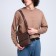 Male bag, brown color