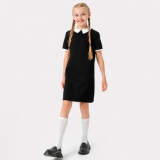 Dress for girls School, black color, height 122 cm