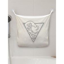 Organizer in a bath on the suction cups “Wave in a triangle”, for storing toys and trifles, size 33x39 cm