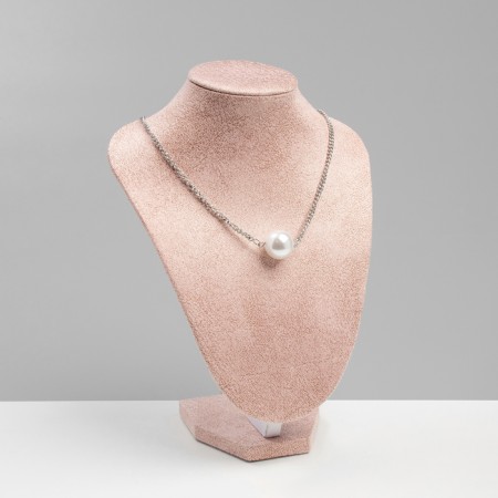 Bust for jewelry, 16 × 11 × 21 cm, pink color-1