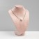 Bust for jewelry, 16 × 11 × 21 cm, pink color