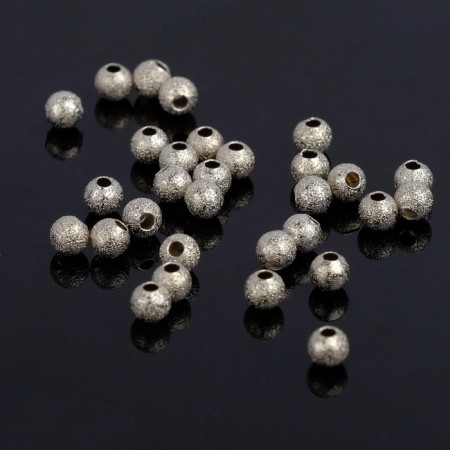 CRIMP (clamping bead) SM-434-1 (set 30 pcs.), 4 mm, color silver color