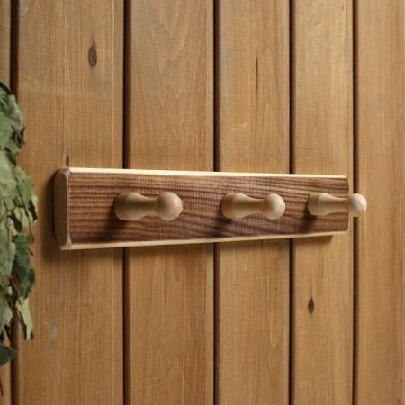 Wooden hanger, 3 hooks "thermo"-1