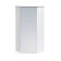 Suspension cabinet onika modern 34.15, corner, with a mirror, universal, 34x48x73 cm