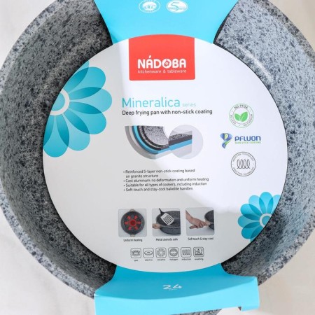 Deep Nadoba miniralica pan, anti -stick coating, d = 24 cm-5