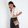 Bag Women's Tout with zipper, brown color
