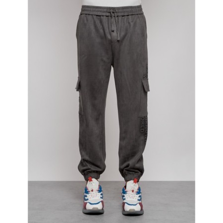 Joggers are sports male, size 50, gray color-5