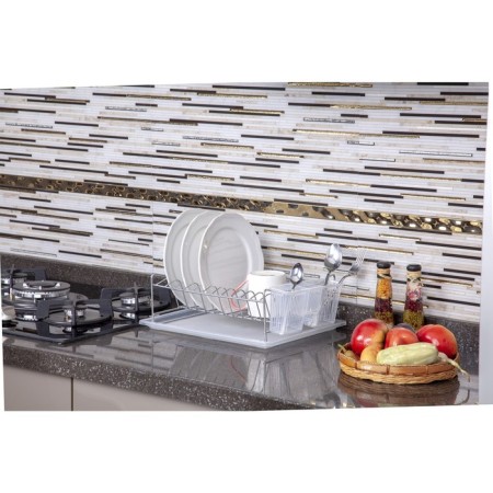 Drying for dishes and devices, table, with a pallet, chromium color, kb010-1