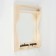 Mirror "Carved with a light steam" with a shelf 45x33 cm