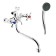 Bath mixer Zein Z0155, Kran-Box 1/2, shower watering can and hose, chrome