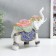 Polystone souvenir "Indian elephant in color blanket with patterns" 19.5x19.5x7.8 cm