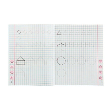 Notebook for additional classes. Mathematics grade 1. We work out the clarity of the lines. Petrenko-1