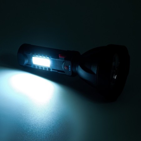 Manual battery, 1 W, 100 lm, 1200 mAh, OSL, LED, COB, 5 modes, 4.3 x 9 x 18.7 cm-3