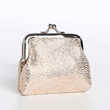 Women's wallet on farmar, gold color-1
