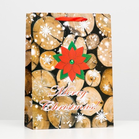 Laminated "Happy Christmas" packet 32 ​​x 42 x 12