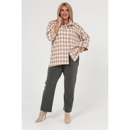 Female shirt, size 66, beige color-2