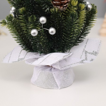 Christmas tree decor "In a bag with stars" 17x10 cm-3