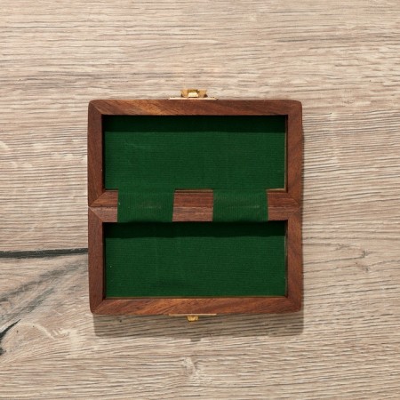 Chess pockets, board 12.5x12.5 cm, tree shisham-8