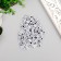 Beads for creativity plastic "Smiley on a cube" White set 20 grams 0.6x0.6 cm