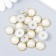 Decor for creativity Plastic "Half -Wash with a rim" set of 20 pcs mix 1.3x1.3 cm
