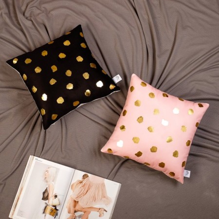 Decorative Ethel Pill Pink Pink, 40x40 cm, velor, 100% p/e-2