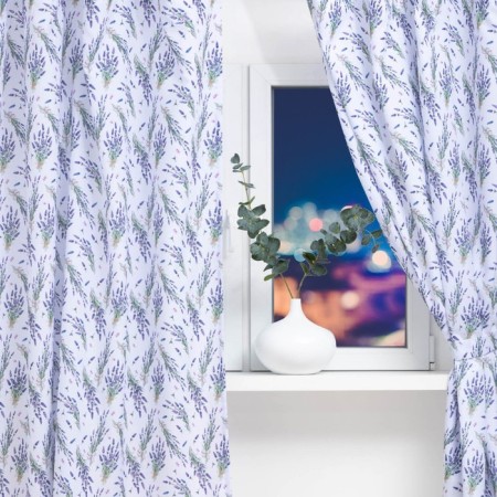 A set of curtains for a kitchen with sequences Lavender 145x180cm-2 pcs., 100% p/e-1