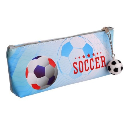 School Penal on a zipper, with a suspension, "Football", mix-6