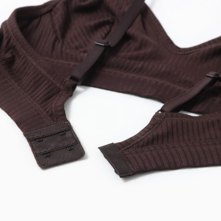 Women's bra, chocolate-brown color, size 75a-2
