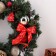 Festive wreath "New Year's star", 45 cm, handmade