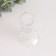 Glass of Glass for 1 candle "Aesthetics - two balls" Transparent 27x8.5x8.5 cm