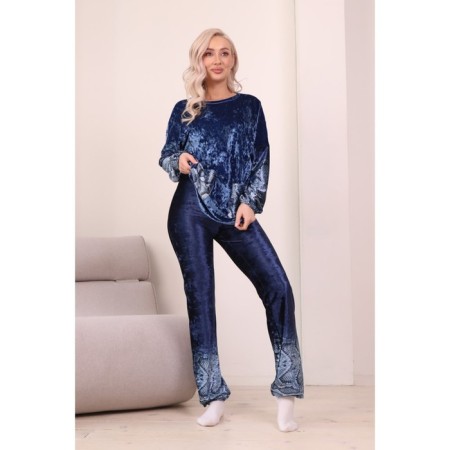 Female costume, size 44, blue color-2