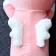 Soft toy-podushka "Bunny", 65 cm, peach color
