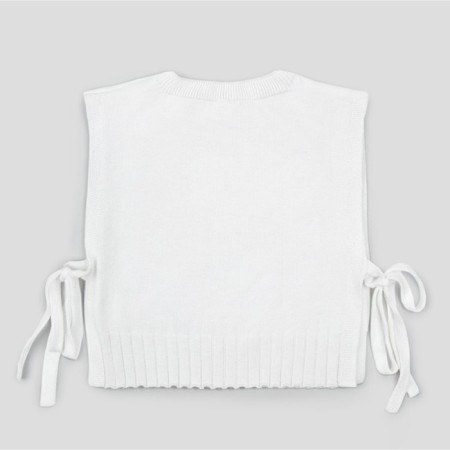 Knitted children's vests Amarobaby Bow, height 146 cm, white color-20