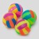 Dog ball glowing with a “water polo”, tpr, 7 cm, mix of flowers
