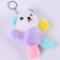 Soft toy "Bear" on a key fob, 13 cm, color mix