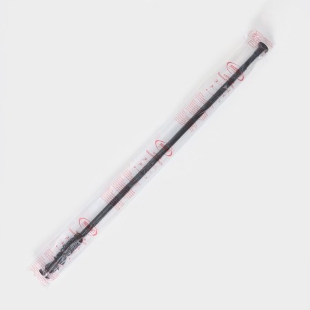 Bathroom cornice, telescopic 120-220 cm, size 200 cm, black color-6