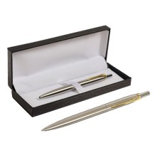 Handle Gift Ballic in the leatherette case, automatic, silver housing, gold
